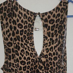 Torrid Leopard Shorts Jumpsuit